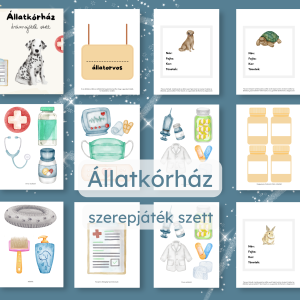 🩺 Állatkórház – 24 oldalas szerepjáték szett
