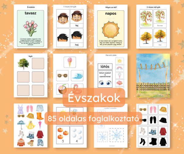 Évszakok - 85 oldalas foglalkoztató